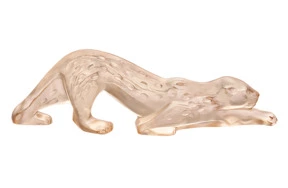 Фигурка Lalique Пантера, хрусталь, золотой