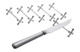 Набор подставок индивидуальных для ножей Queen Anne 7 см, сталь, посеребрение, 6 шт