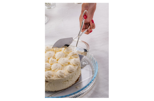 Лопатка-ножницы для торта Queen Anne 25 см, сталь, посеребрение