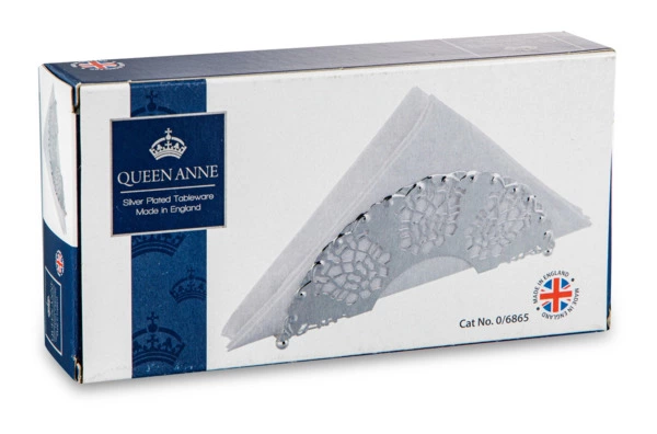 Салфетница Queen Anne 17 см, сталь, посеребрение