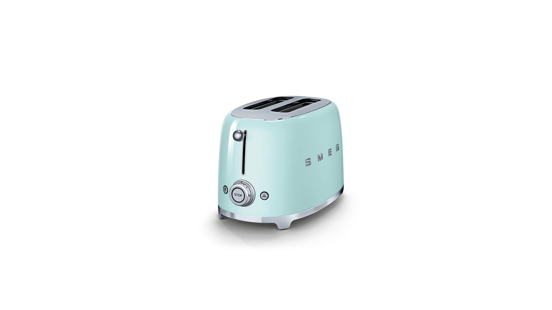 Тостер на 2 ломтика SMEG TSF01PGEU, 950 Вт, зеленый