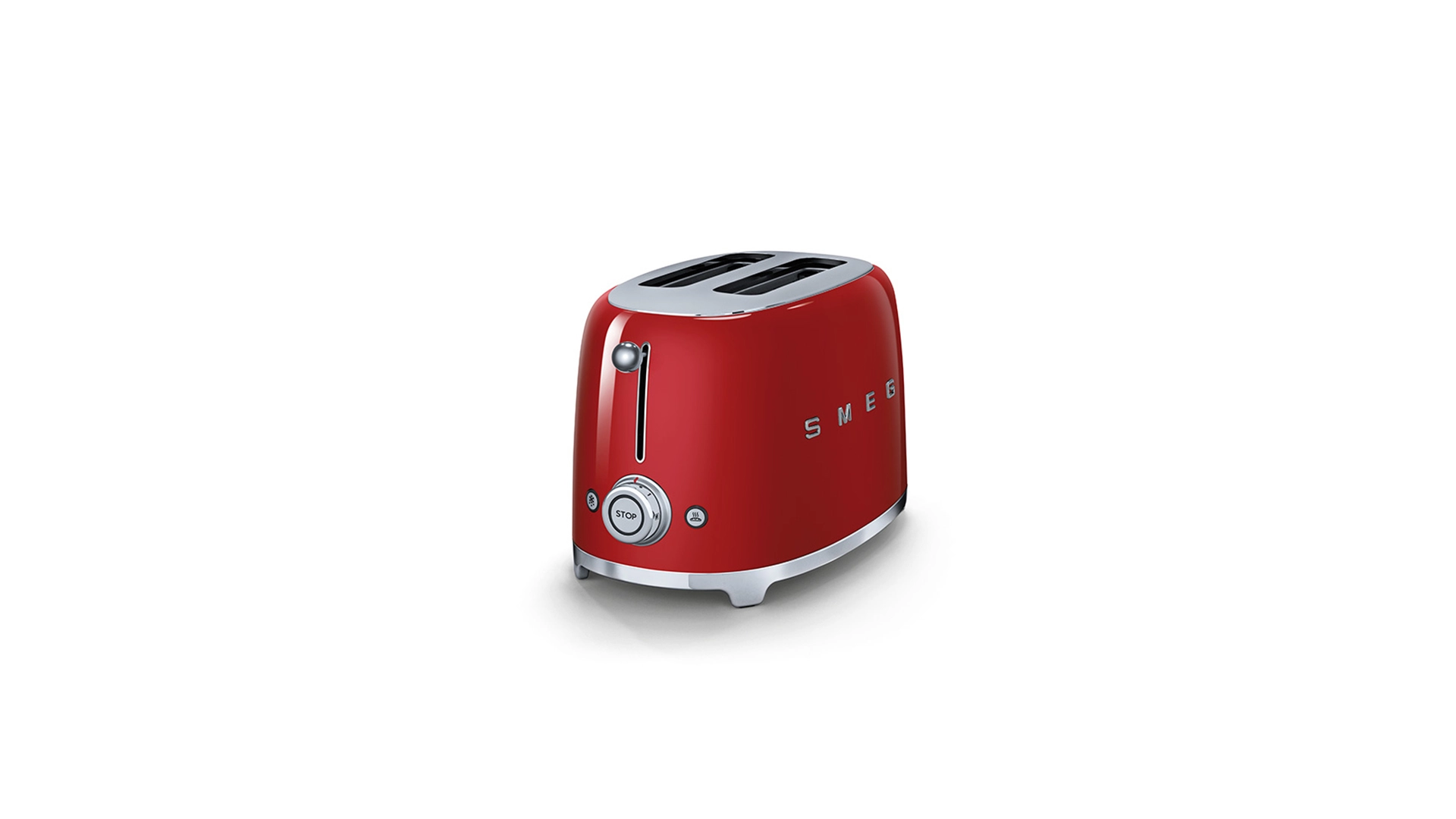 Тостер на 2 ломтика SMEG TSF01RDEU, 950 Вт, красный