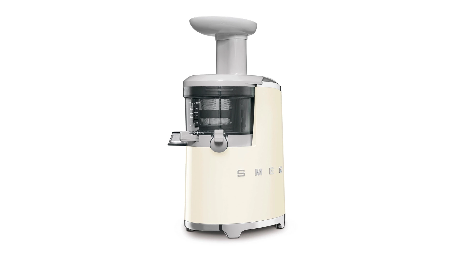 Соковыжималка шнековая SMEG SJF01CREU, 43 об/мин, корпус пластик, кремовый