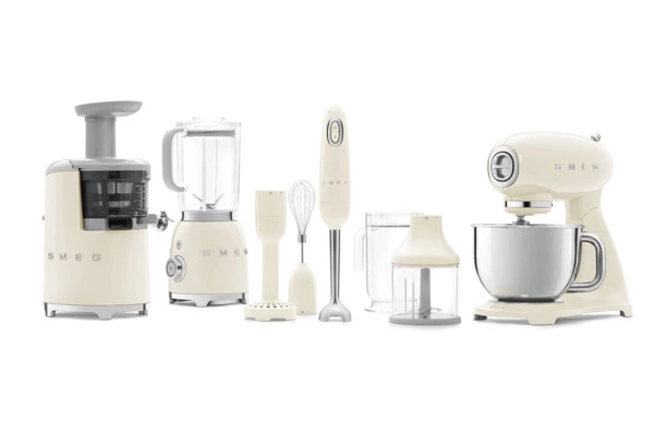 Соковыжималка шнековая SMEG SJF01CREU, 43 об/мин, корпус пластик, кремовый