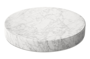 Мелочница с ночным освещением Artishock Мраморный свет Bianco Carrara 19 см