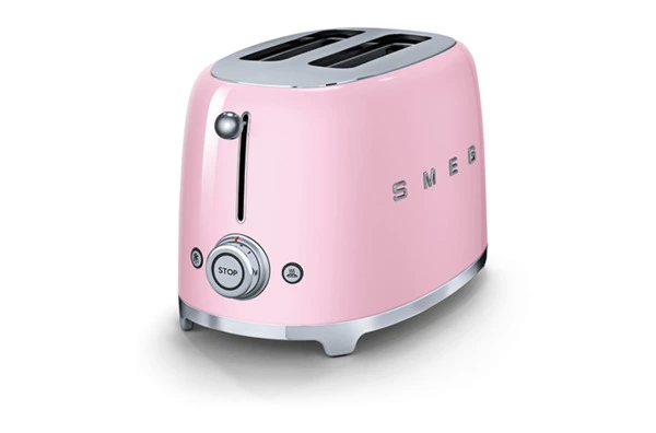 Тостер на 2 ломтика SMEG TSF01PKEU, 950 Вт, розовый
