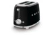 Тостер на 2 ломтика SMEG TSF01BLEU, 950 Вт, черный