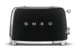 Тостер на 2 ломтика SMEG TSF01BLEU, 950 Вт, черный