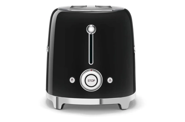 Тостер на 2 ломтика SMEG TSF01BLEU, 950 Вт, черный