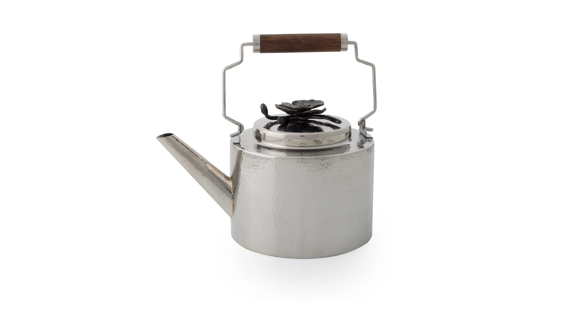 Чайник Michael Aram Чёрная орхидея 1,6л, серебристый