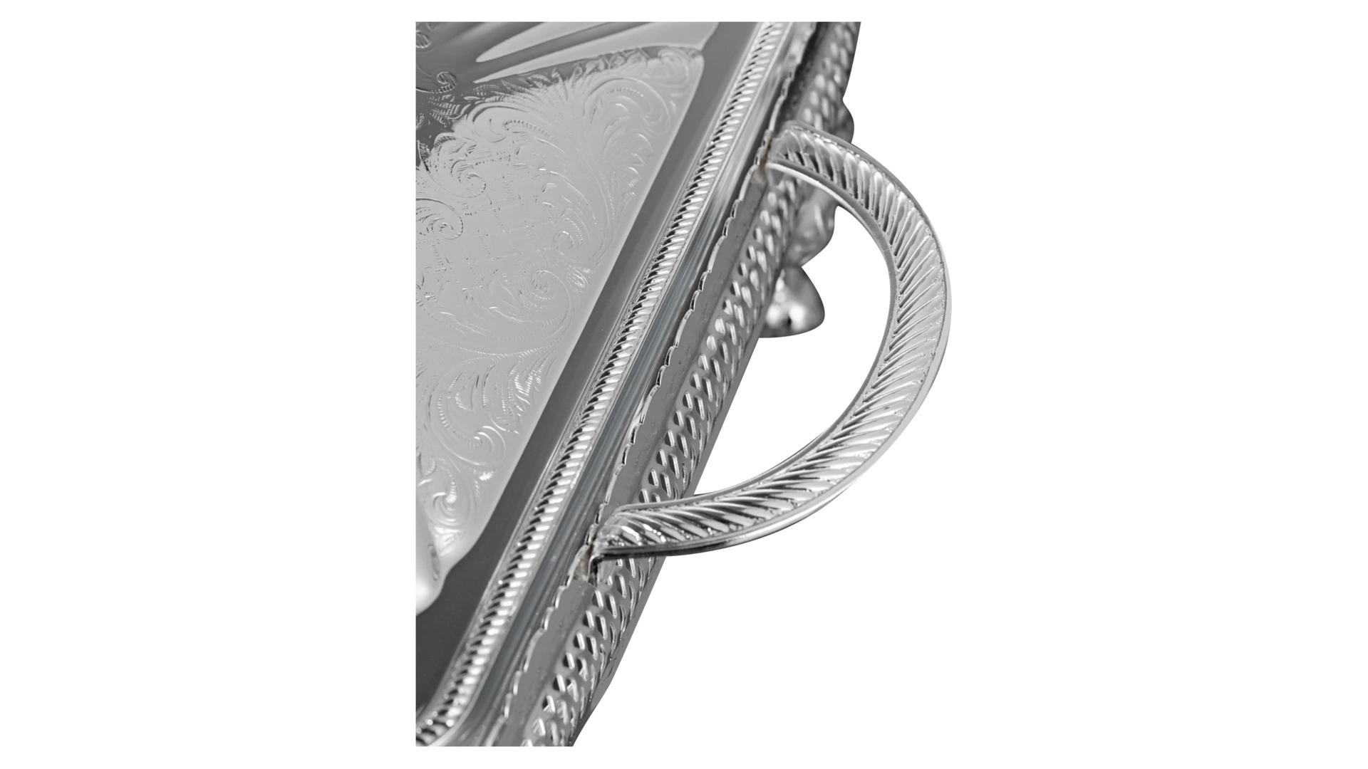 Мармит для двух блюд с крышками Queen Anne 41х28х19 см, сталь, стекло, посеребрение