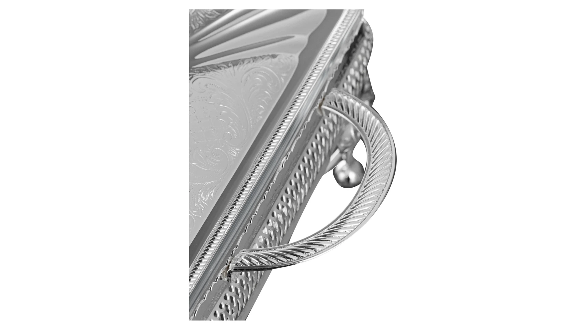 Мармит для двух блюд с крышками Queen Anne 41х28х19 см, сталь, стекло, посеребрение