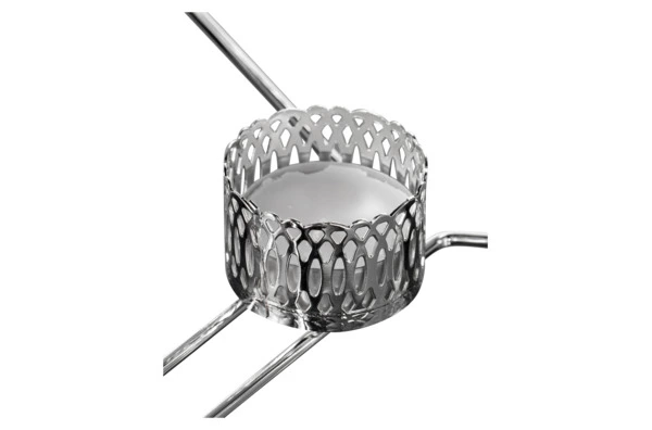 Мармит для двух блюд с крышками Queen Anne 41х28х19 см, сталь, стекло, посеребрение