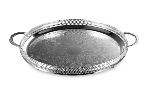 Набор для чая Queen Anne: поднос, сахарница, ложка, 6 стаканов с подстаканниками, сталь, стекло