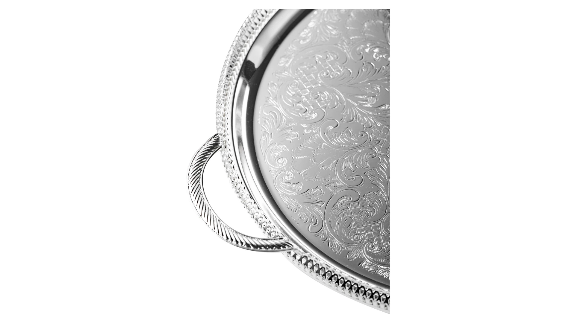 Набор для чая Queen Anne: поднос, сахарница, ложка, 6 стаканов с подстаканниками, сталь, стекло