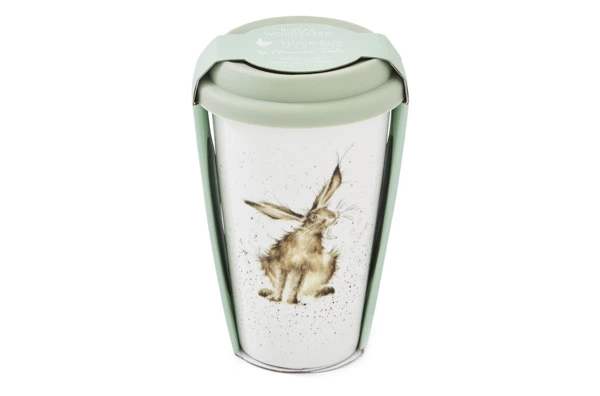 Кружка с силиконовой крышкой Royal Worcester Забавная фауна Заяц 310 мл