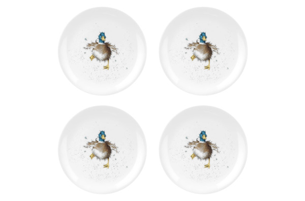 Набор тарелок закусочных Royal Worcester Забавная фауна Утка 20 см, 4 шт
