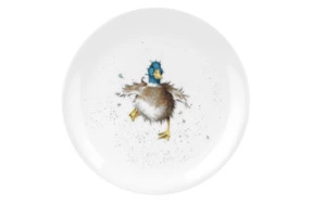 Тарелка закусочная Royal Worcester Забавная фауна Утка 20 см, фарфор костяной
