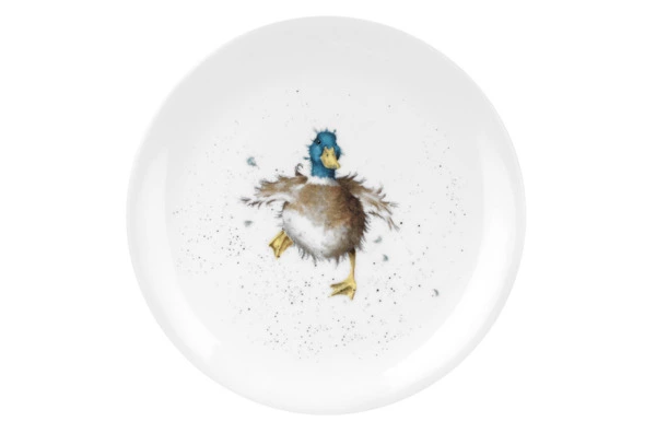 Тарелка закусочная Royal Worcester Забавная фауна Утка 20 см, фарфор костяной