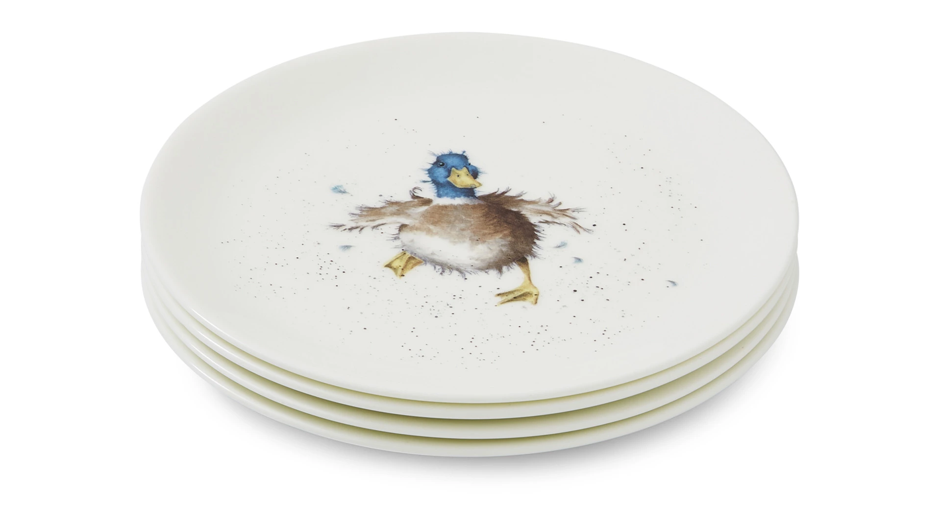 Тарелка закусочная Royal Worcester Забавная фауна Утка 20 см, фарфор костяной