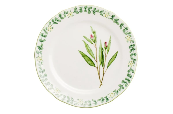Тарелка обеденная Noritake Английские травы 27,5 см, фарфор костяной
