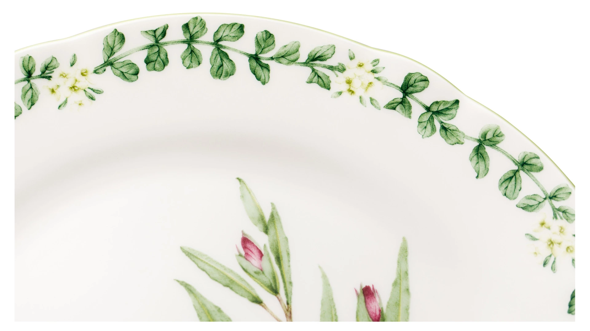 Тарелка обеденная Noritake Английские травы 27,5 см, фарфор костяной