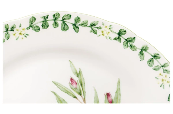 Тарелка обеденная Noritake Английские травы 27,5 см, фарфор костяной