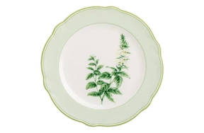 Тарелка закусочная Noritake Английские травы 21 см, фарфор костяной