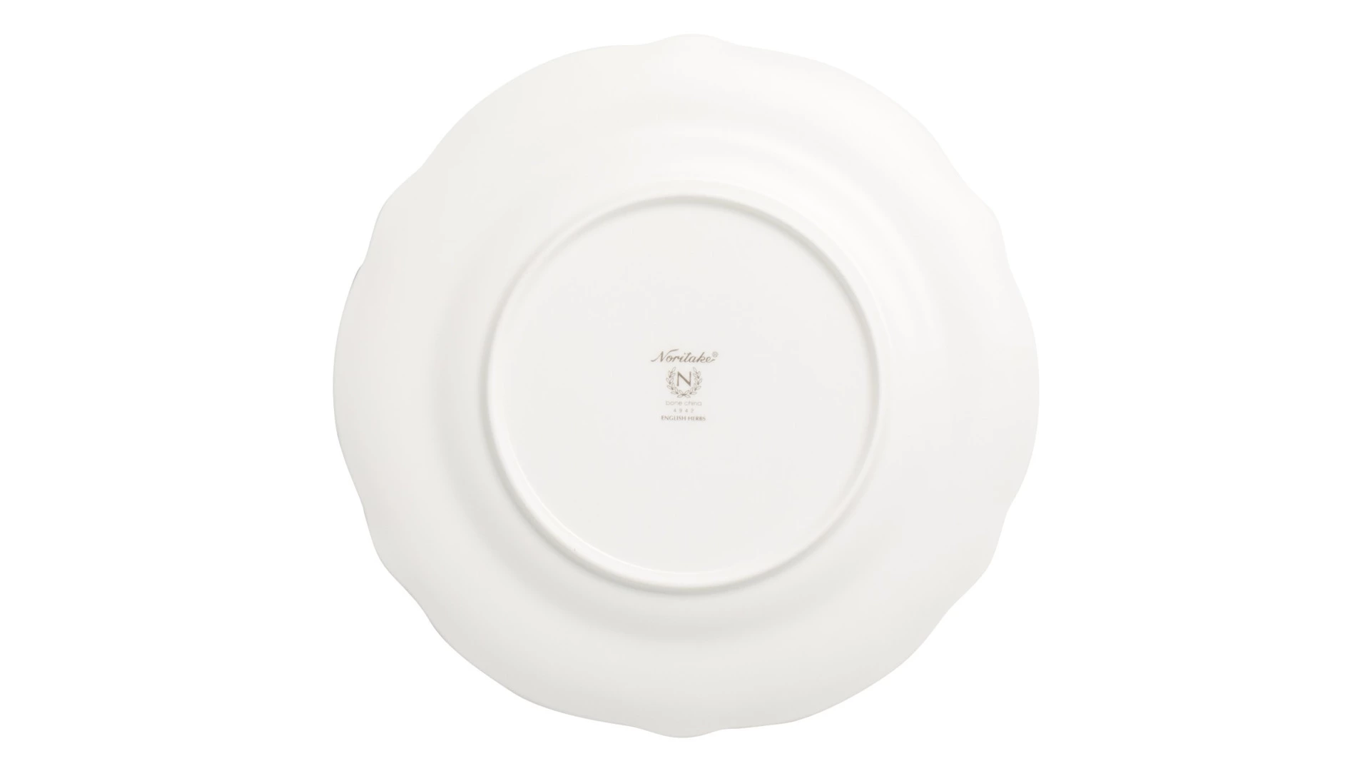 Тарелка закусочная Noritake Английские травы 21 см, фарфор костяной