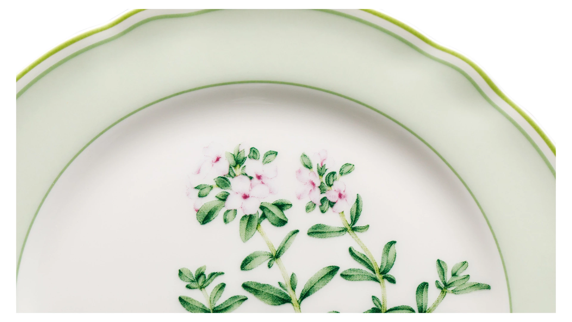 Тарелка десертная Noritake Английские травы 17 см, фарфор костяной