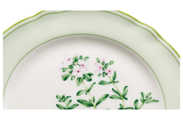 Тарелка десертная Noritake Английские травы 17 см, фарфор костяной
