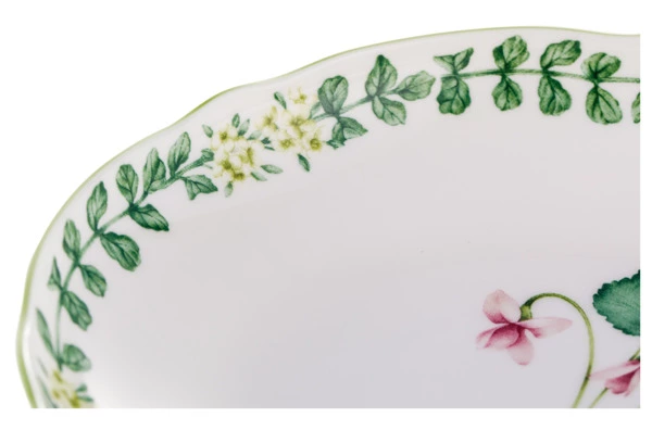 Тарелка суповая Noritake Английские травы 20 см, фарфор костяной