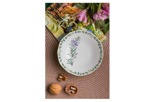 Салатник порционный Noritake Английские травы 14,5 см, фарфор костяной