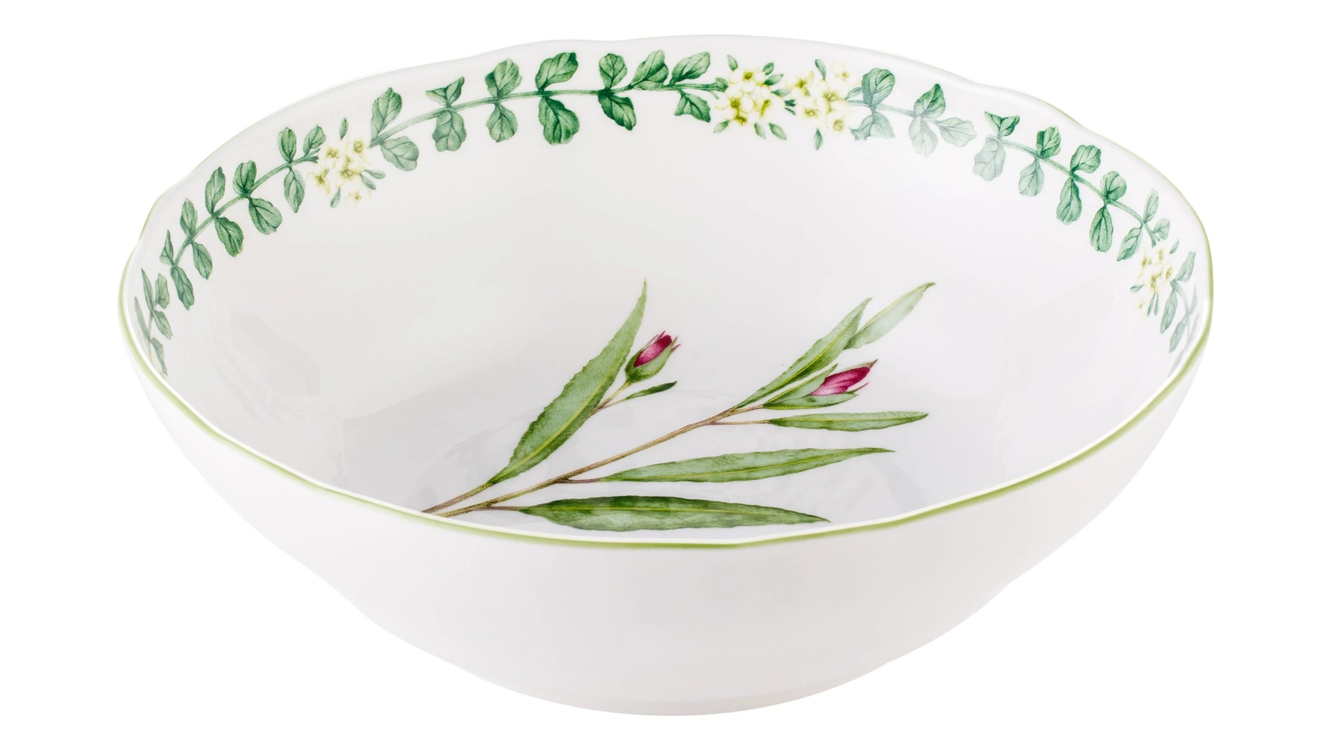 Салатник Noritake Английские травы 21,5 см, фарфор костяной