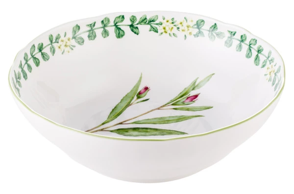 Салатник Noritake Английские травы 21,5 см, фарфор костяной