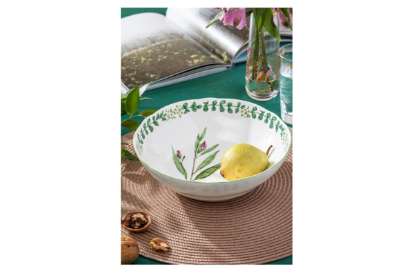 Салатник Noritake Английские травы 21,5 см, фарфор костяной