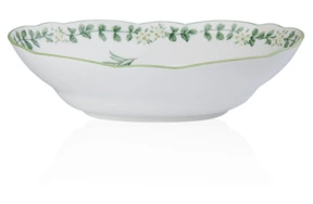 Салатник овальный Noritake Английские травы 25 см, фарфор костяной