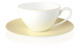 Чашка чайная с блюдцем Noritake Альта, жёлтый борт 220 мл