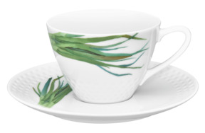 Чашка чайная с блюдцем Noritake Овощной букет Зелёный лук 210 мл