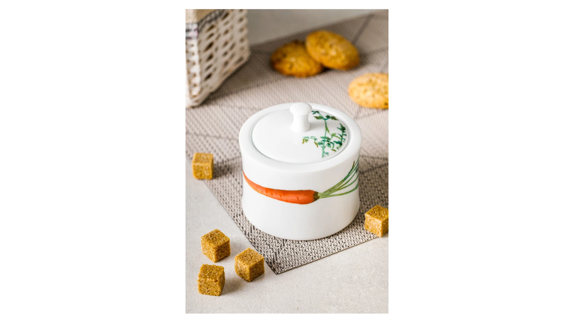 Сахарница Noritake Овощной букет Морковка 10,5 см, фарфор
