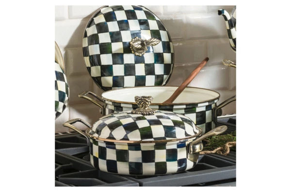 Кастрюля Mackenzie-Childs Courtly Check 3 л, сталь нержавеющая