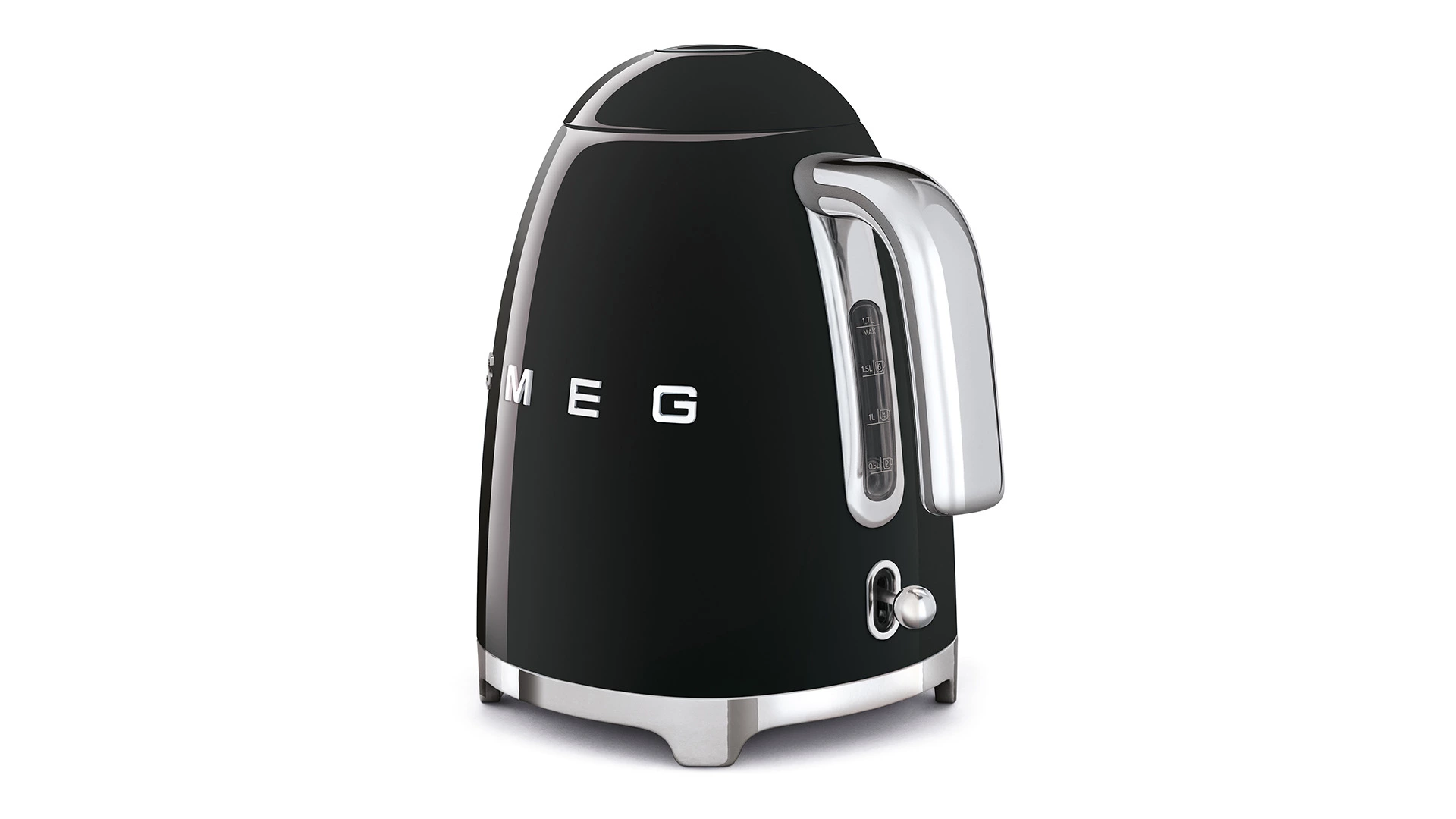 Чайник электрический SMEG KLF03BLEU, 2400 Вт 1,7 л, черный