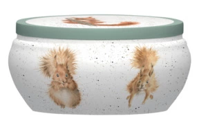 Свеча в жестяной банке Royal Worcester Забавная фауна Белочки 9 см