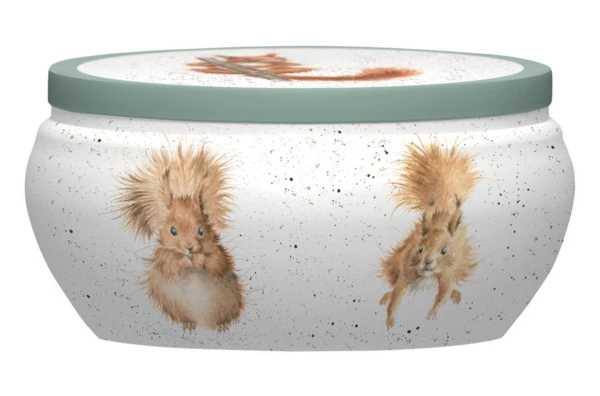 Свеча в жестяной банке Royal Worcester Забавная фауна Белочки 9 см