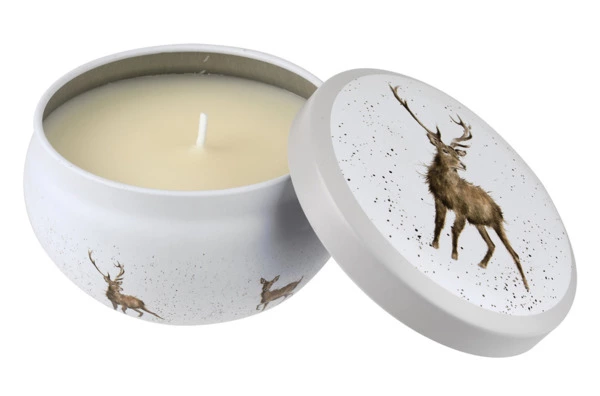 Свеча в жестяной банке Royal Worcester Забавная фауна Олень 9 см