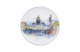 Тарелка декоративная ИФЗ Санкт-Петербург  Поцелуев мост Эллипс 19,5 см, фарфор твердый