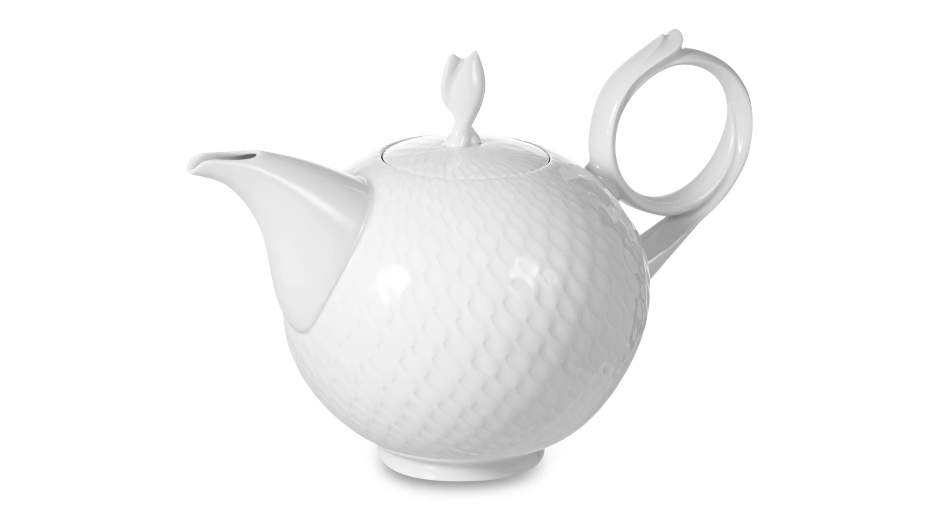 Сервиз чайный Meissen Игра волн, рельеф, белый на 6 персон 21 предмет