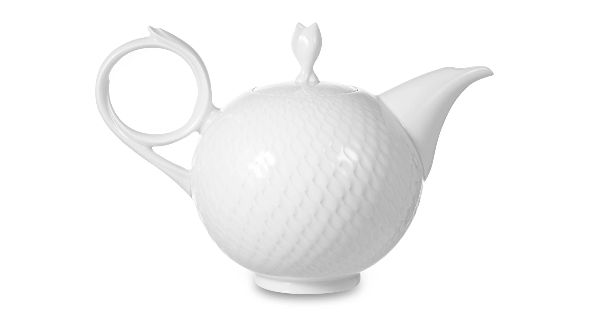 Сервиз чайный Meissen Игра волн, рельеф, белый на 6 персон 21 предмет