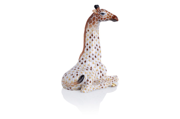 Фигурка Herend 13,5 см Жираф большой, лежащий, лим.вып. 250шт