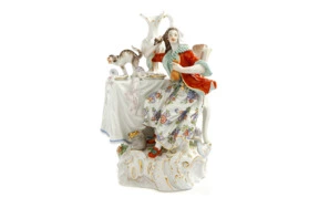 Фигурка Meissen 20см Хозяйка таверны (Ф.Э.Мейер, 1751г) (расточительность)